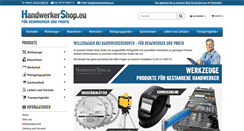 Desktop Screenshot of handwerkershop.eu
